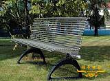 雅亭世家定制YT-S10户外钢制公园户外座椅不锈钢长凳